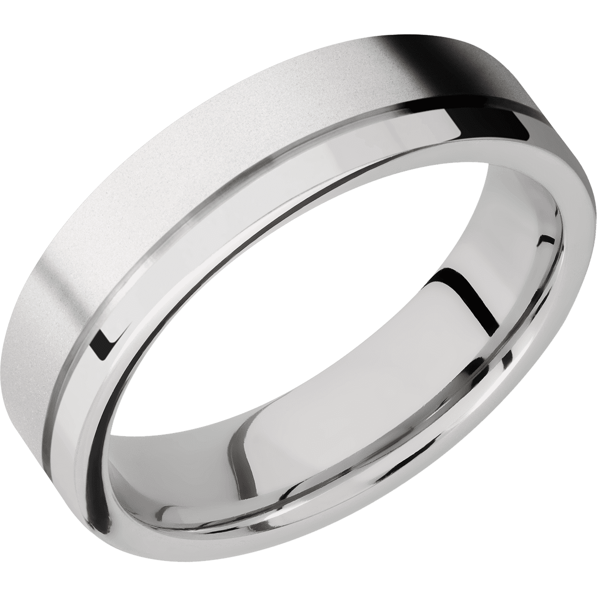 18K White Gold + Bead , Polish Finish