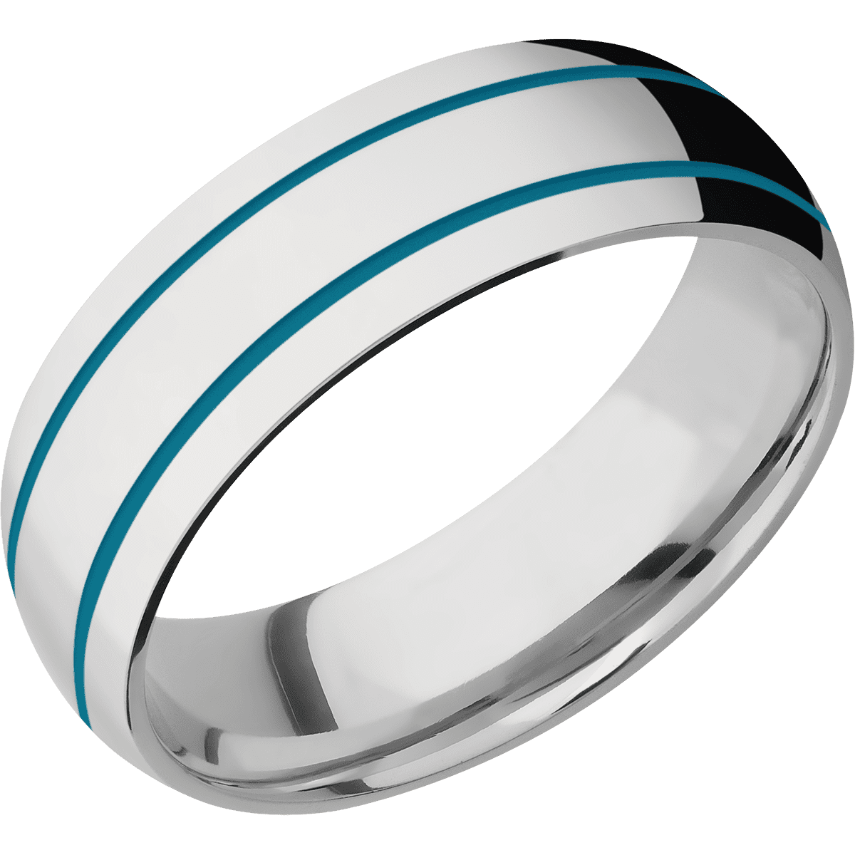 14K White Gold + Polish Finish