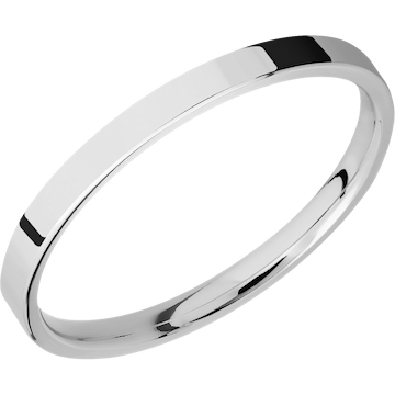 14K White Gold + Polish Finish