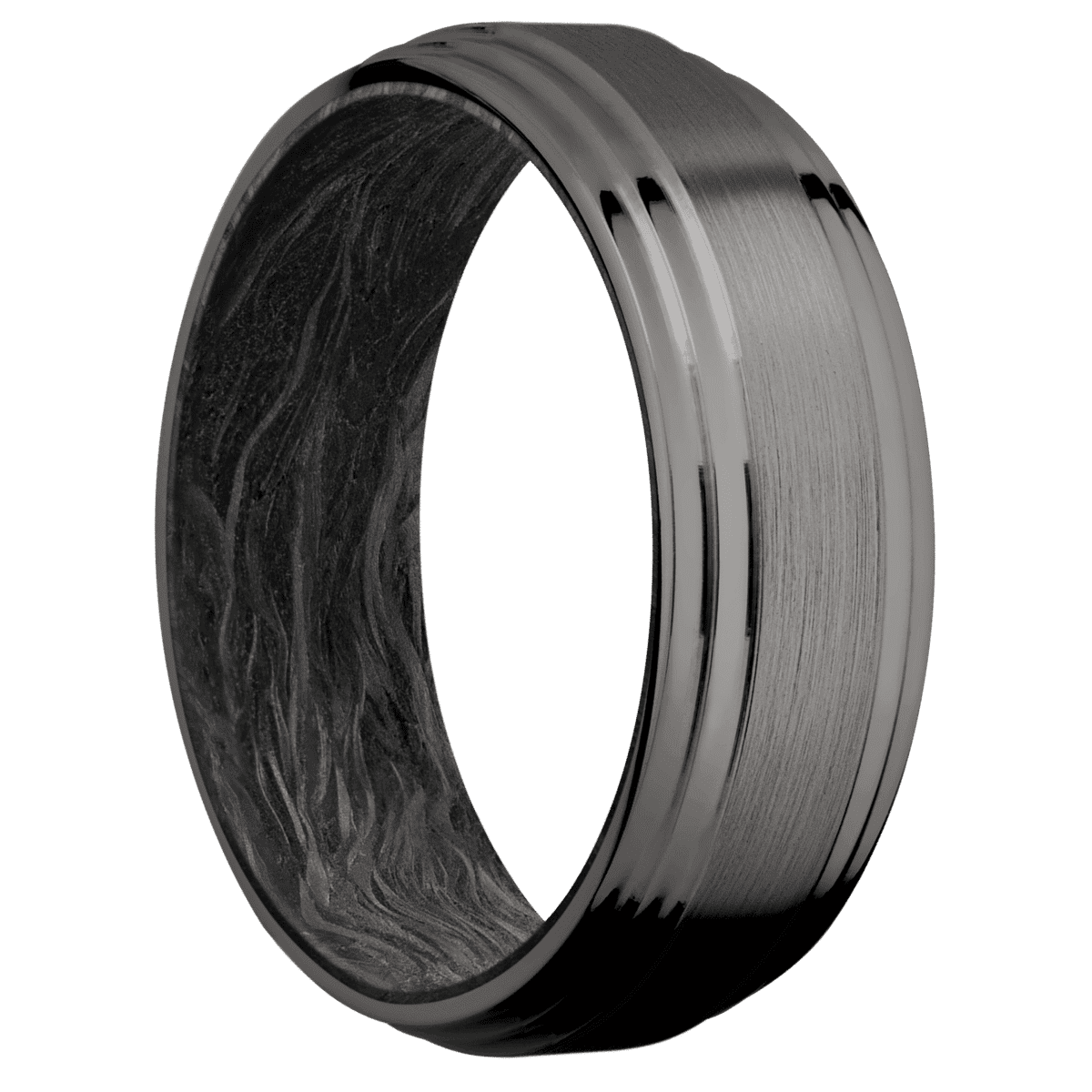 Tantalum Noir + Satin , Polish Finish + Forged Carbon Fiber