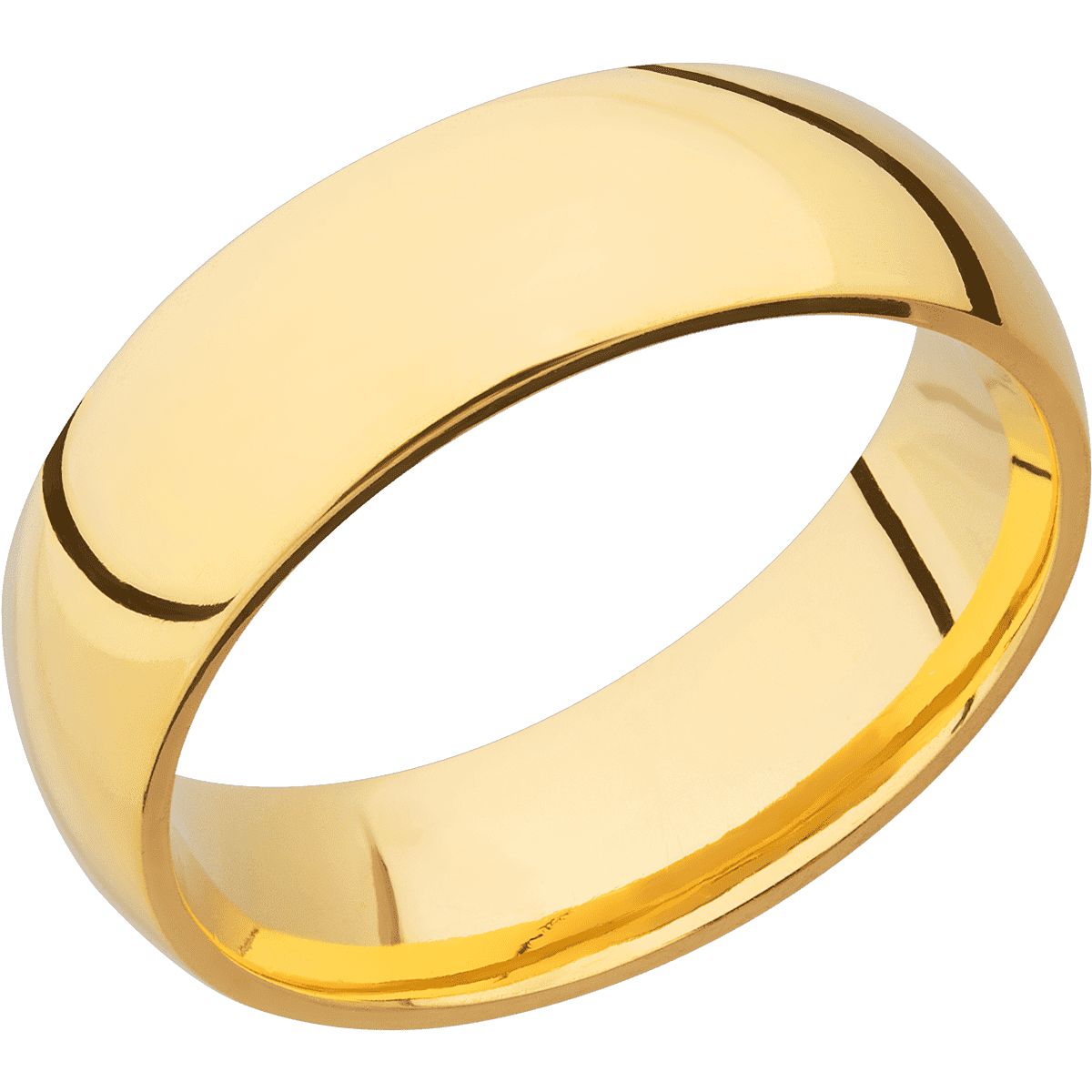 14K Yellow Gold + Polish Finish