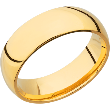 18K Yellow Gold + Polish Finish