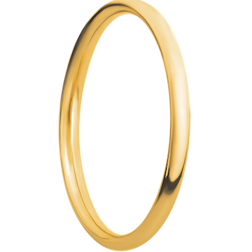 18K Yellow Gold + Polish Finish