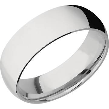 14K White Gold + Polish Finish