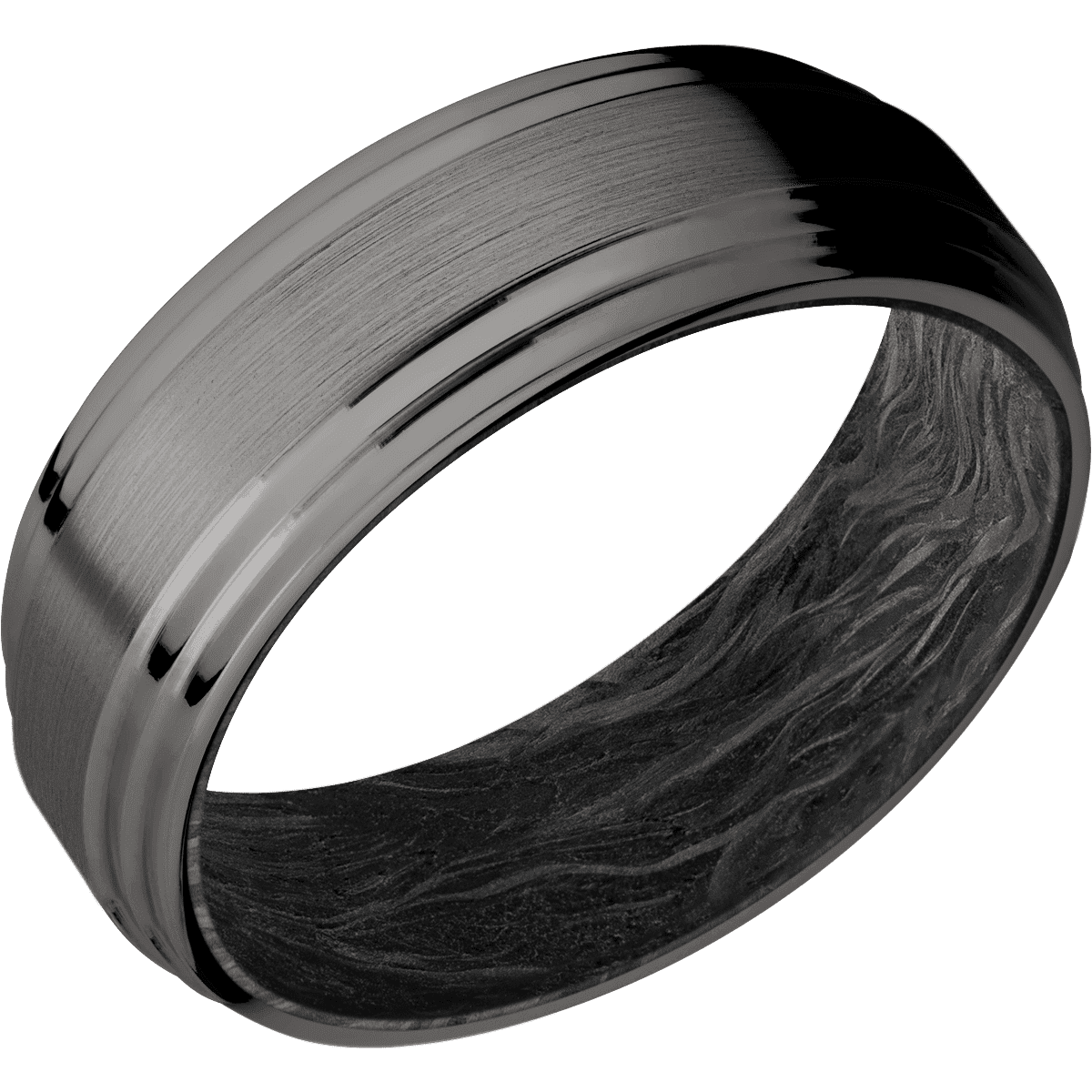 Tantalum Noir + Satin , Polish Finish + Forged Carbon Fiber