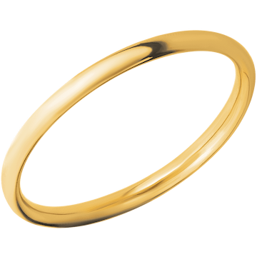 18K Yellow Gold + Polish Finish