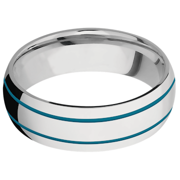 14K White Gold + Polish Finish