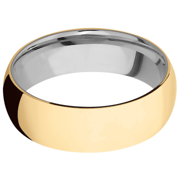 18K Yellow Gold + Polish Finish + Titanium