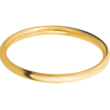 18K Yellow Gold + Polish Finish