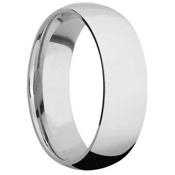 14K White Gold + Polish Finish