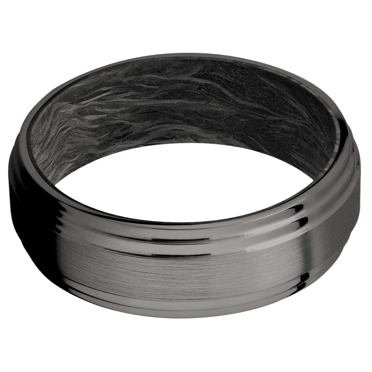Tantalum Noir + Satin , Polish Finish + Forged Carbon Fiber