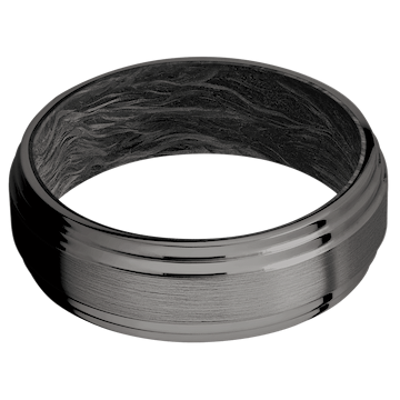 Tantalum Noir + Satin , Polish Finish + Forged Carbon Fiber