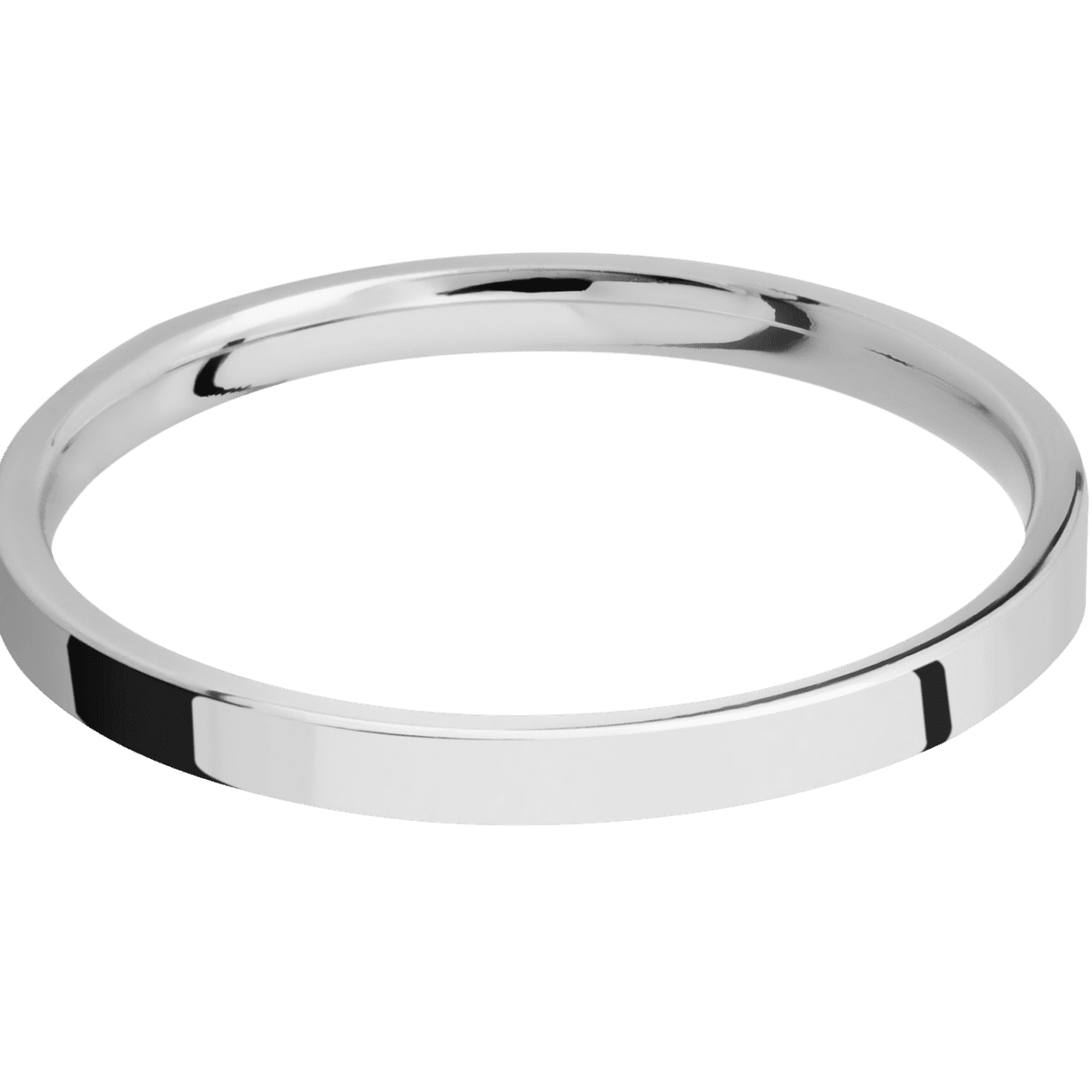 14K White Gold + Polish Finish