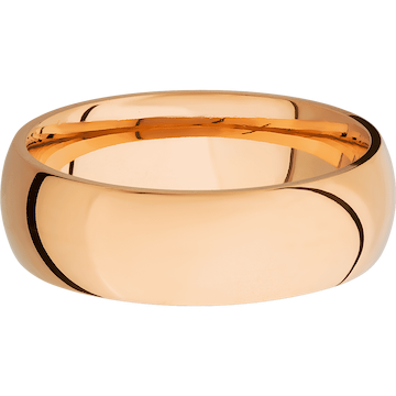 14K Rose Gold + Polish Finish