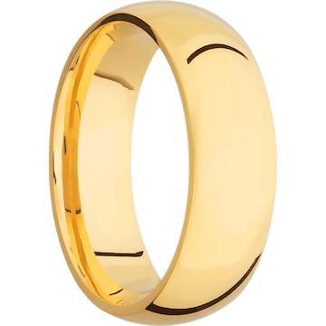14K Yellow Gold + Polish Finish