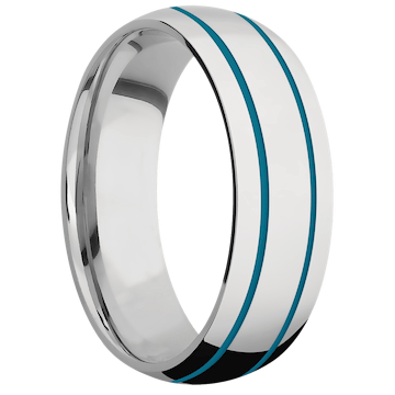 14K White Gold + Polish Finish