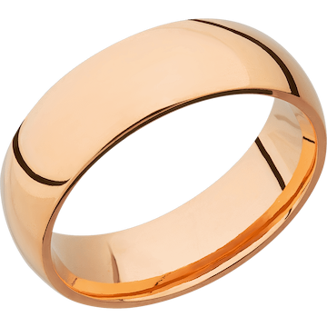14K Rose Gold + Polish Finish