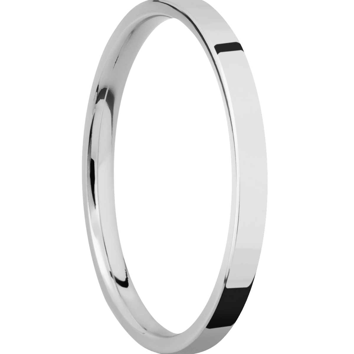 14K White Gold + Polish Finish