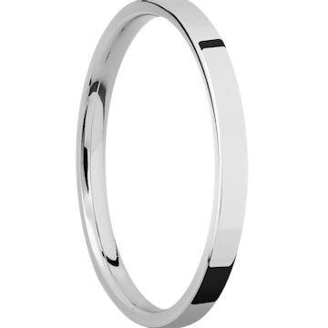 14K White Gold + Polish Finish