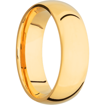 18K Yellow Gold + Polish Finish