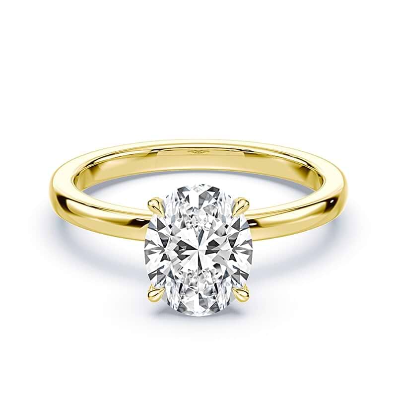 Oval Low Profile Solitaire