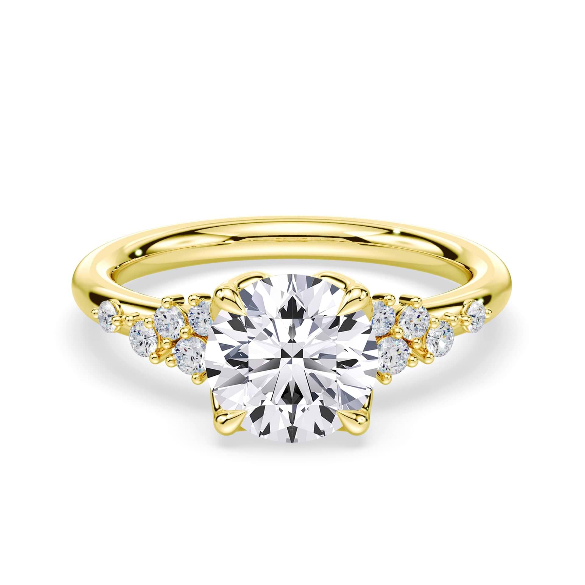 Petals Cluster Engagement Ring