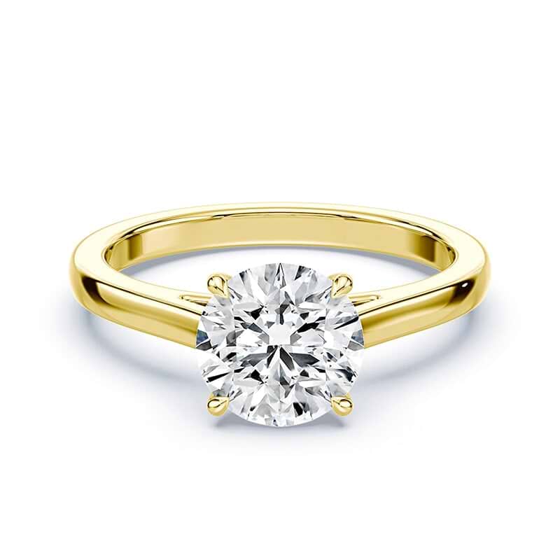 Sleek Cathedral Engagement Ring