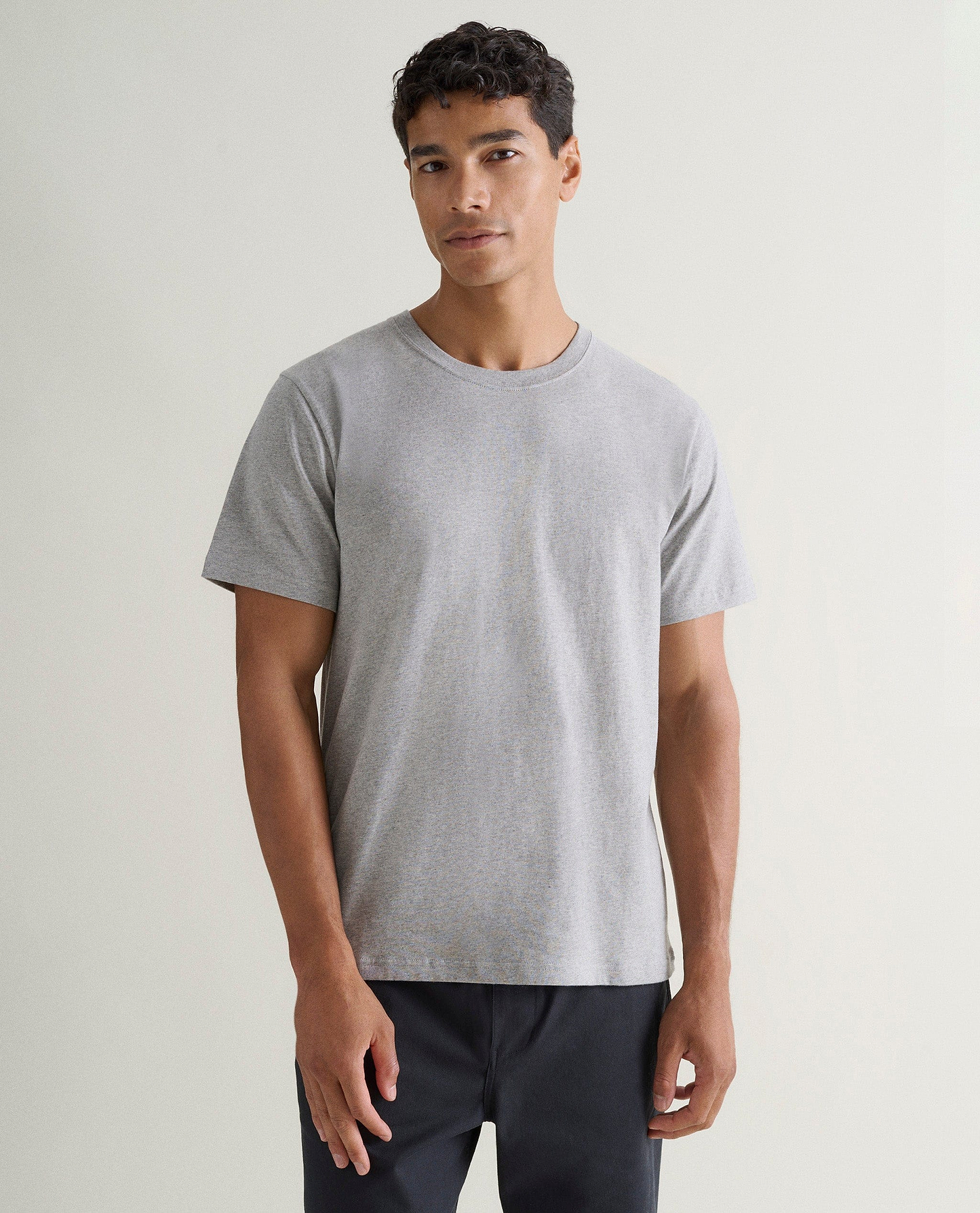 Men's Classic Cotton Crew Neck T-shirt - Grey