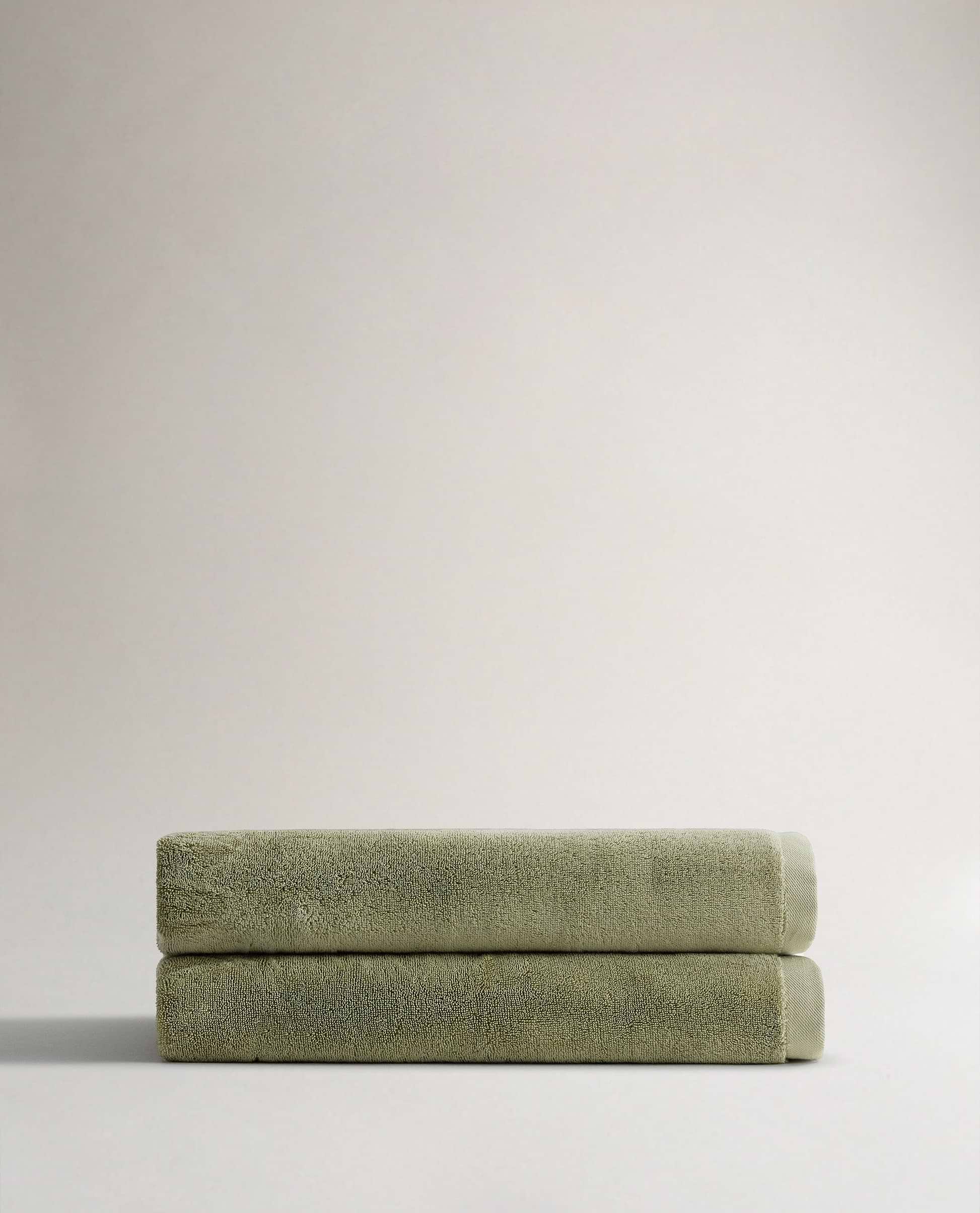Rise & Fall Turkish cotton bath sheets in sage