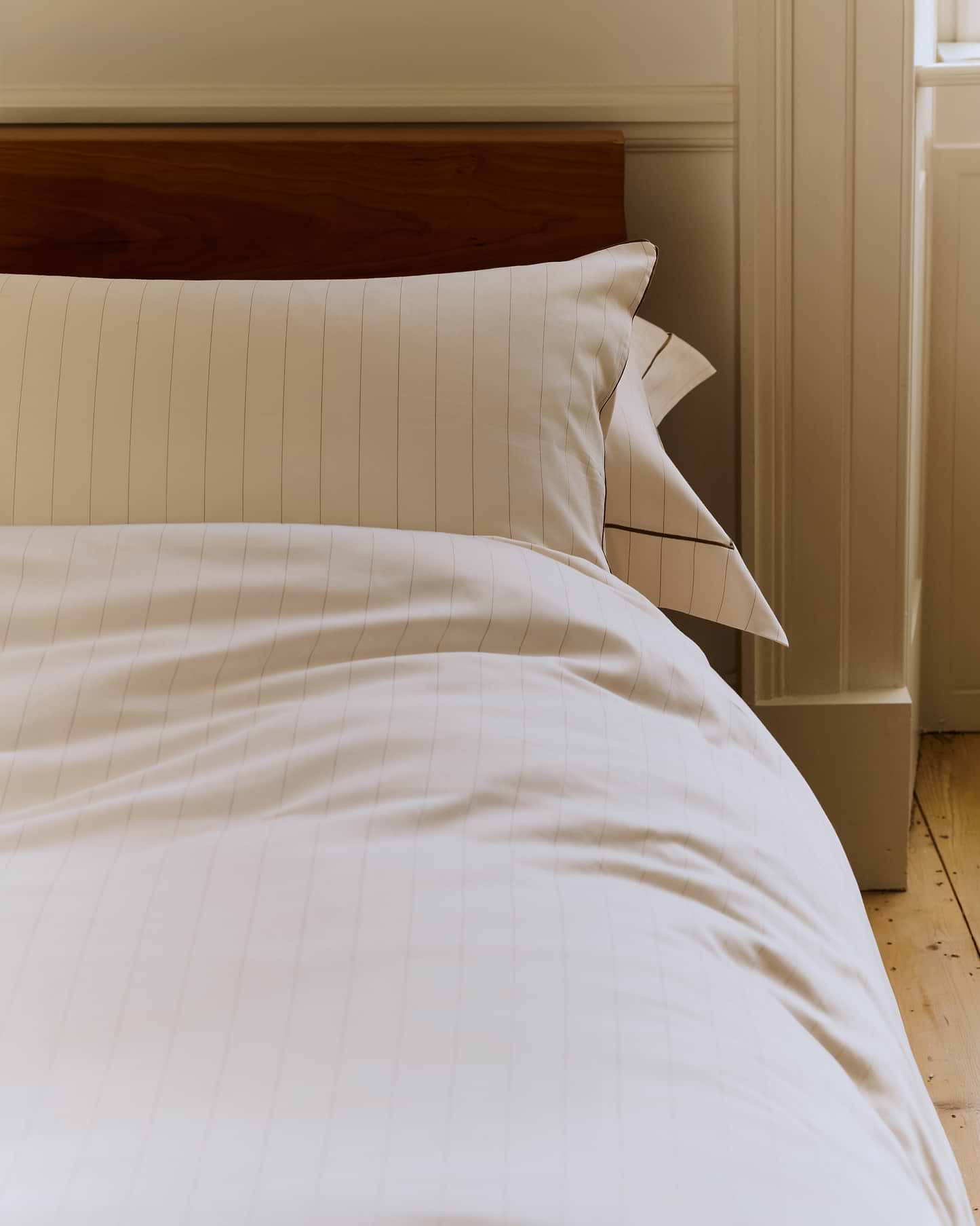 Soft & Smooth Cotton Duvet Set - Buttermilk Stripe