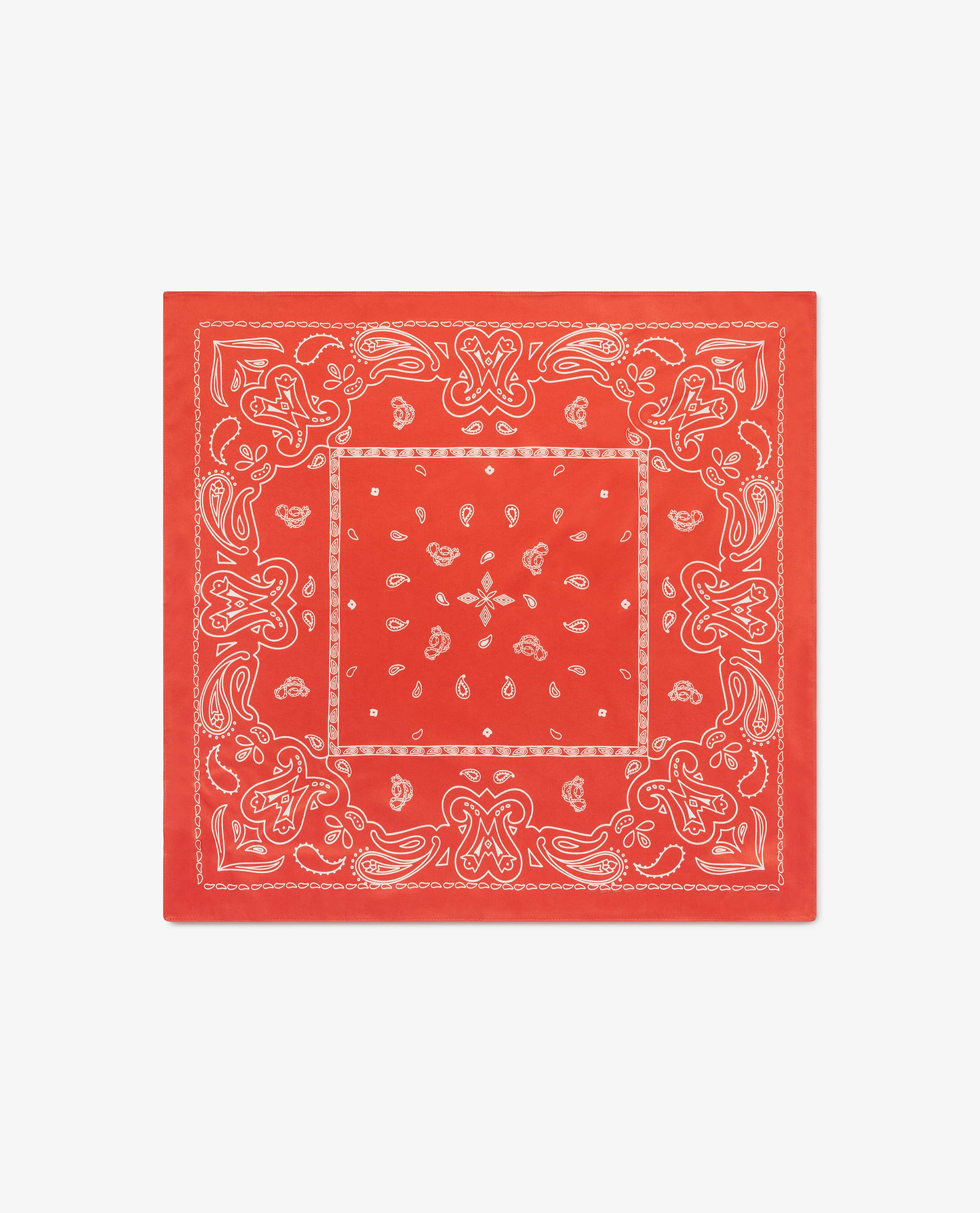 Silk Bandana - Citrus Red