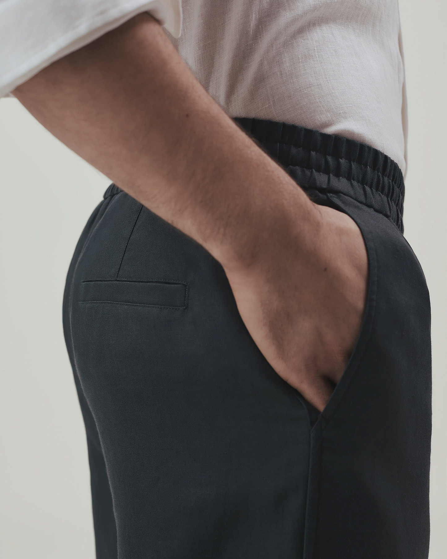 Men's All Rounder French Linen Trouser - Mood Indigo