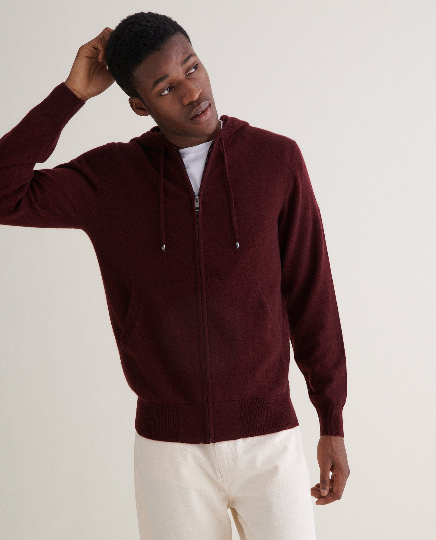 Men's Finest Cashmere Full Zip Hoodie