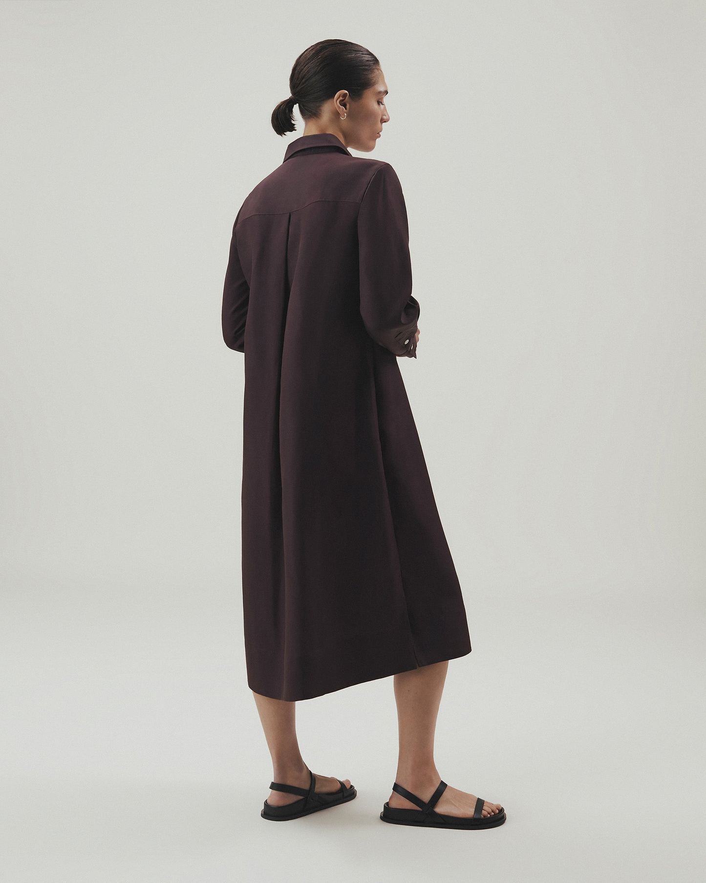 Women's Future-Linen Shirt Dress - Umber