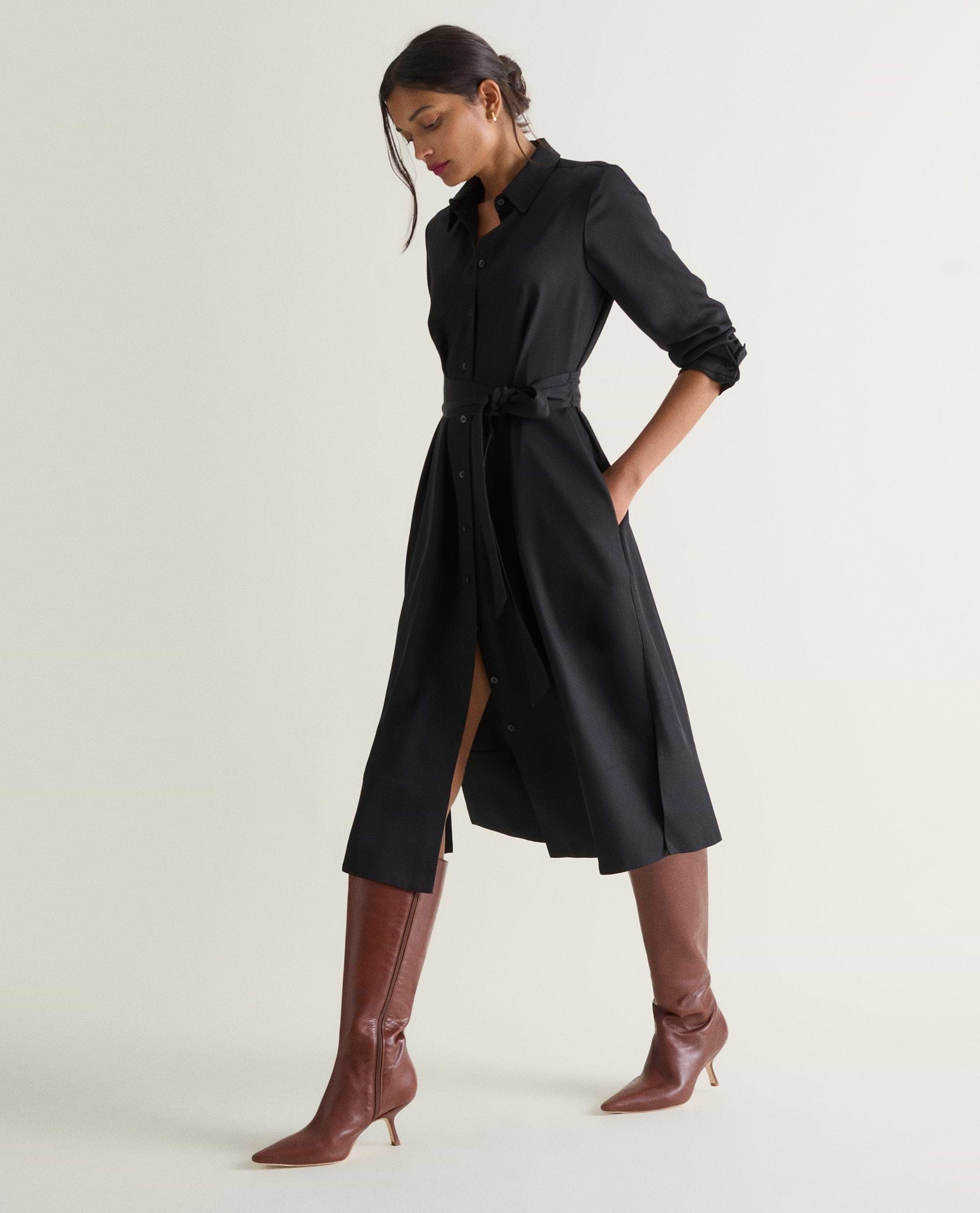 Women's NAIA™ Shirt Dress - Black