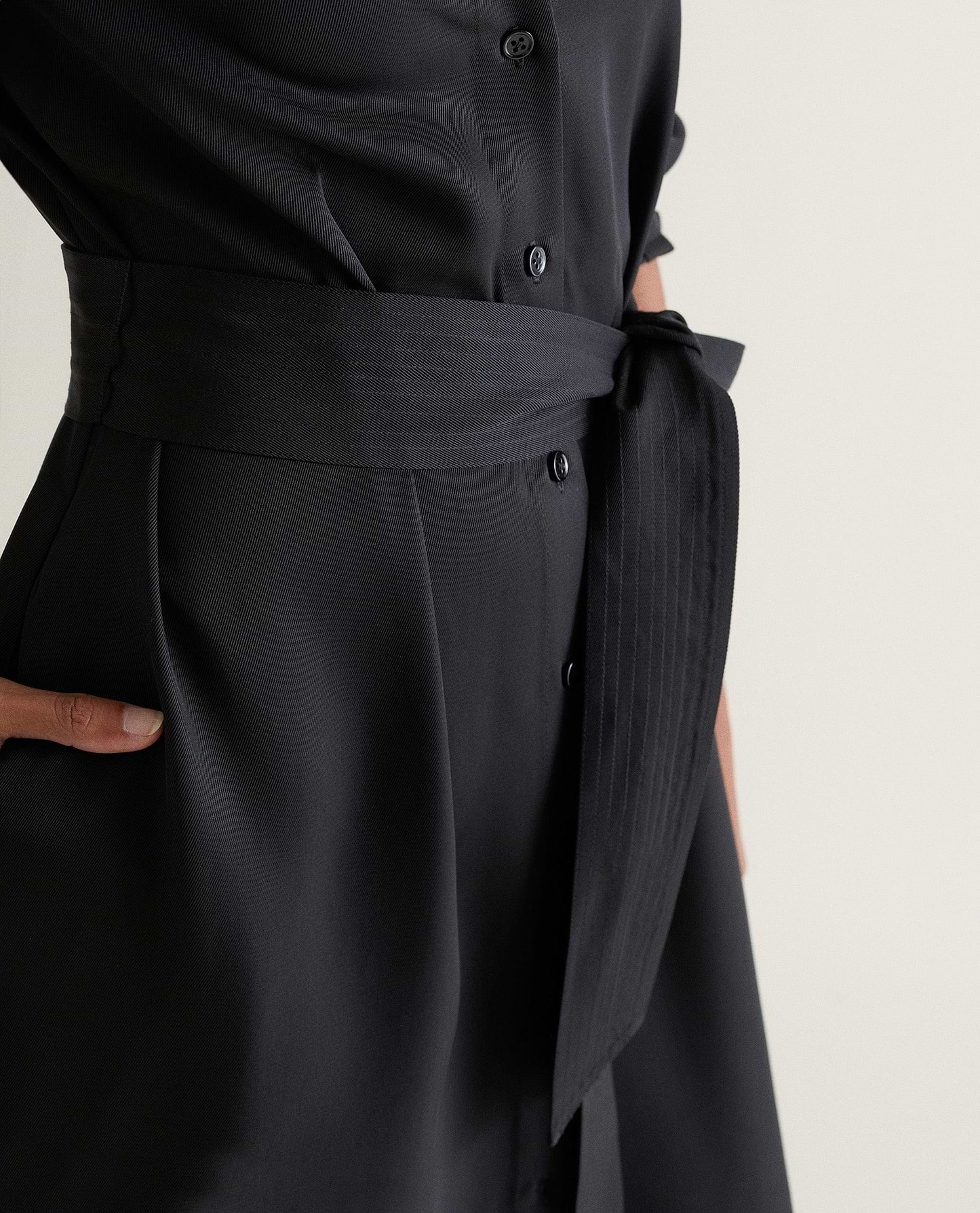 Women's NAIA™ Shirt Dress - Black