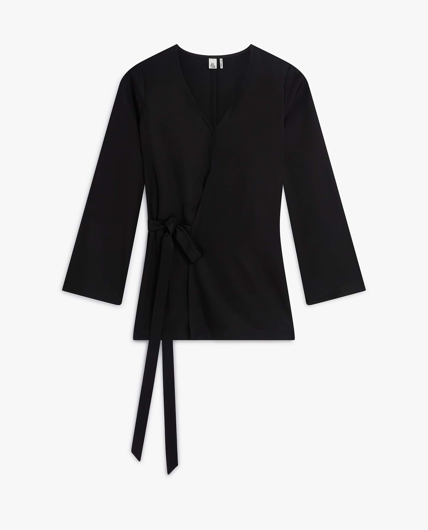 Women's NAIA™ Draped Wrap Top - Black