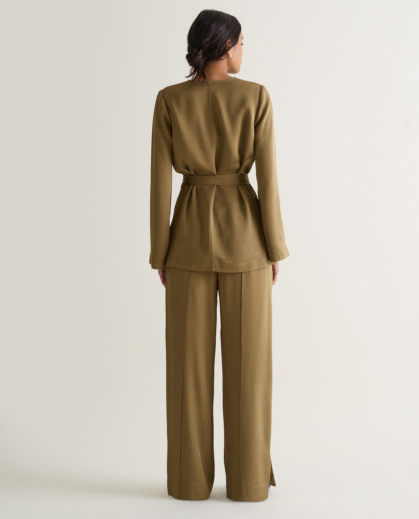 Women's NAIA™ Tailored Track Trouser - Golden Olive