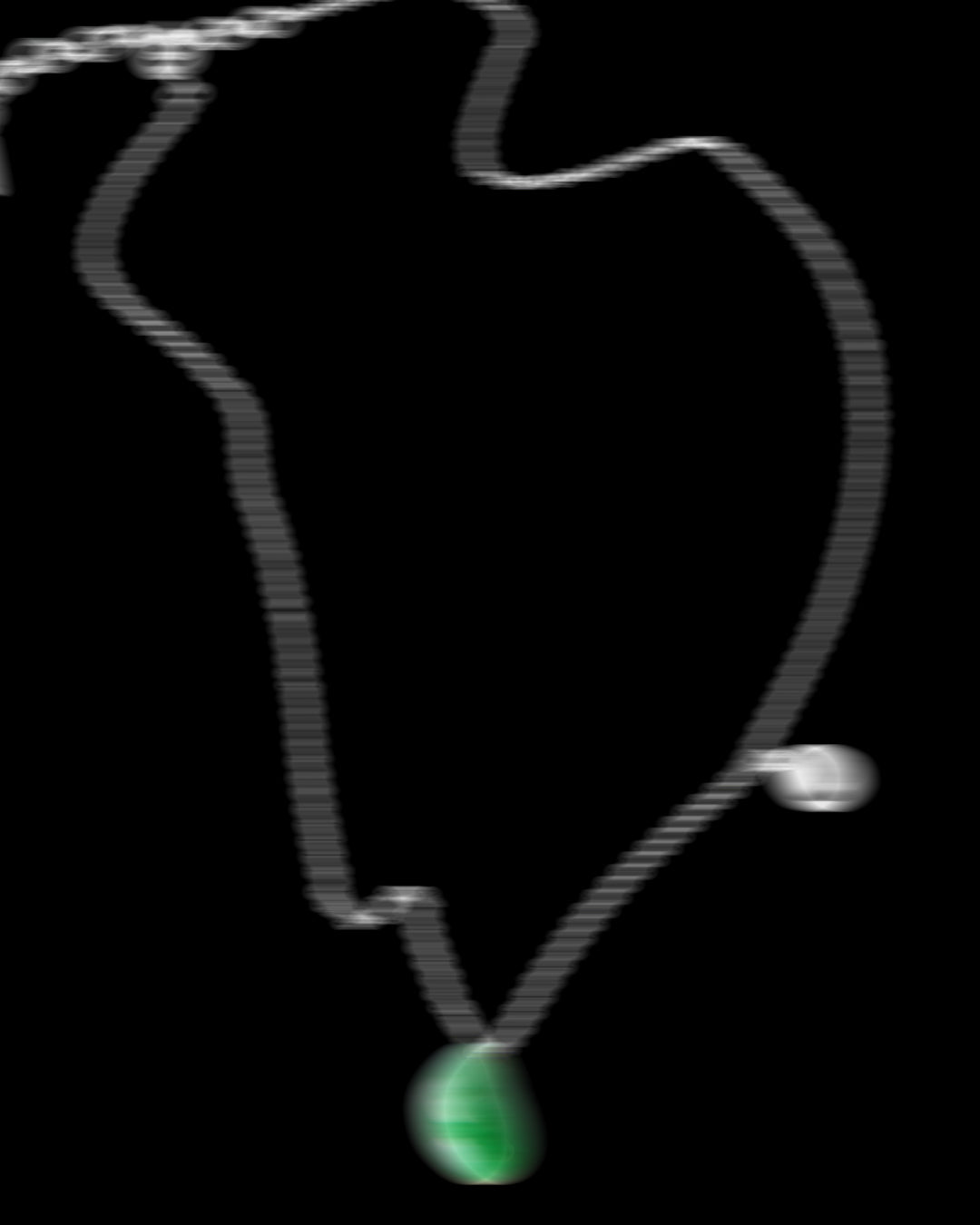 Green Resin pendant