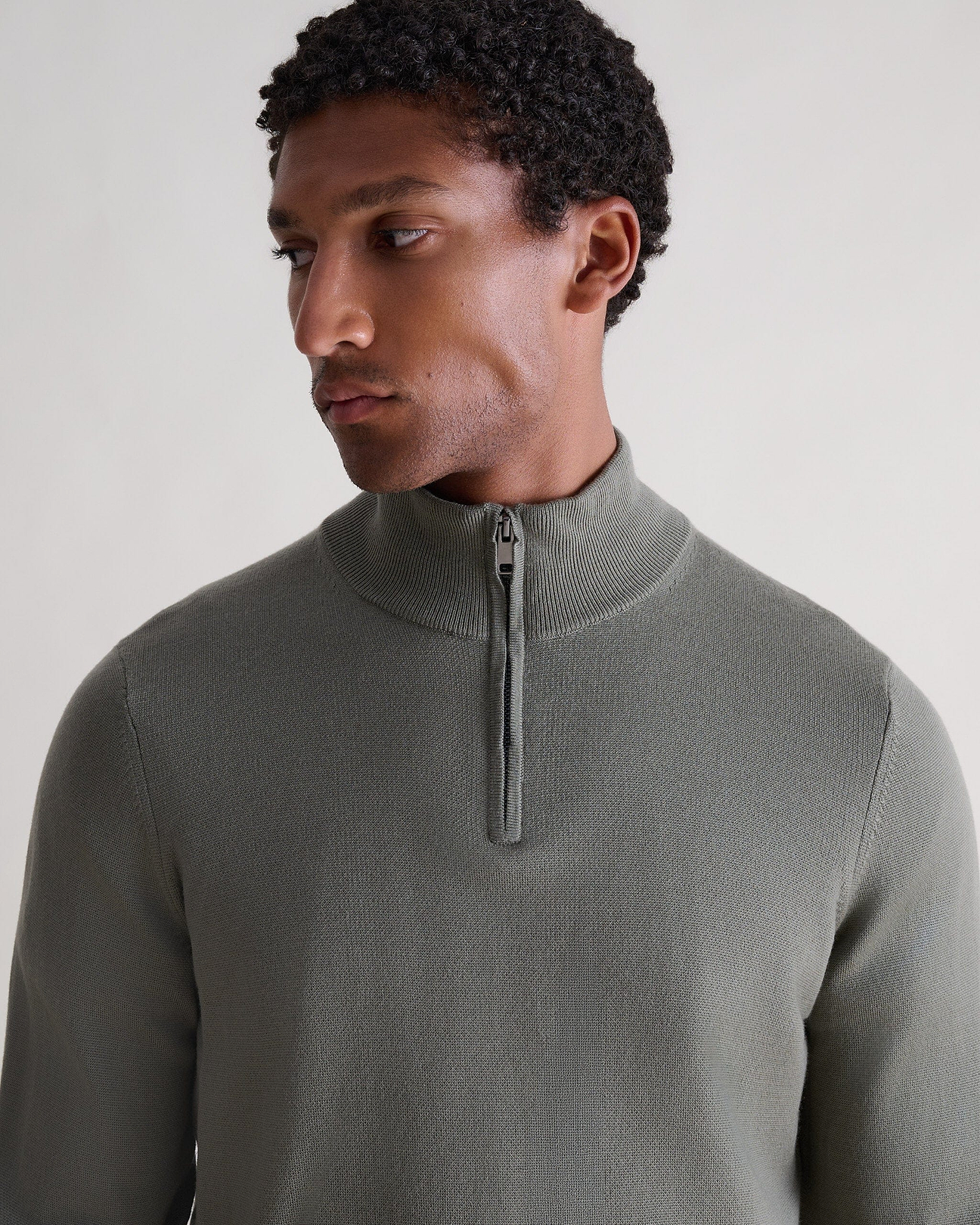 1/4 zip neckline