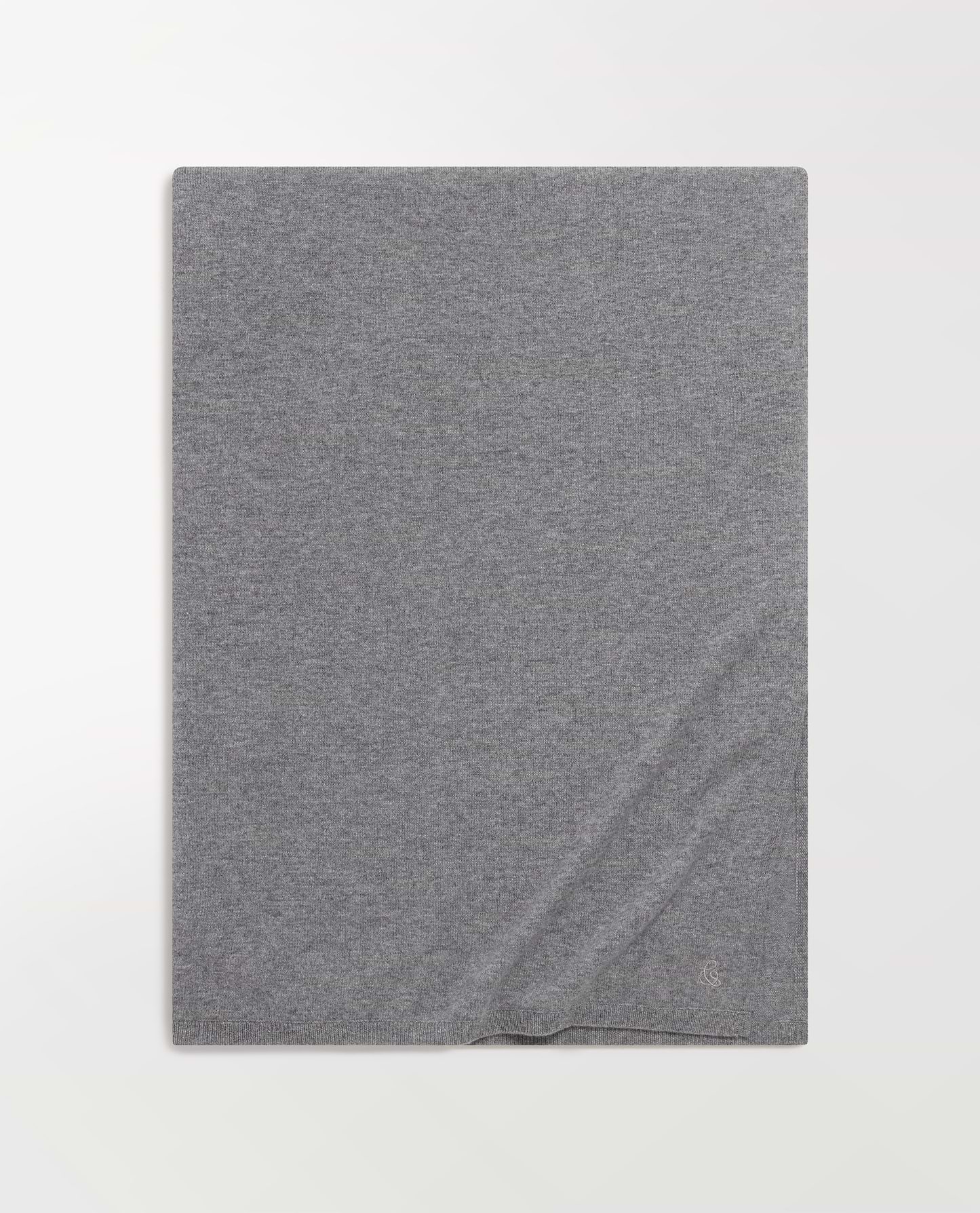 Oversized Finest Cashmere Wrap - Mid Grey