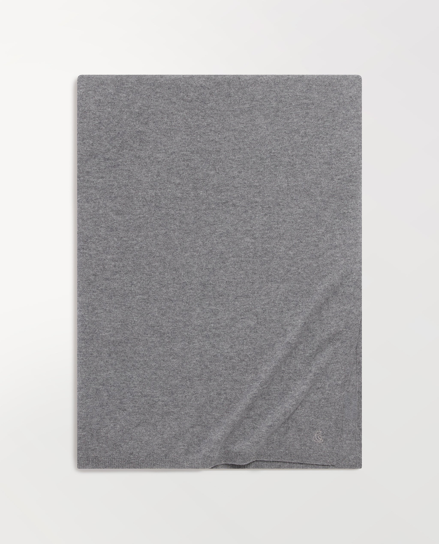 Oversized Finest Cashmere Wrap - Mid Grey