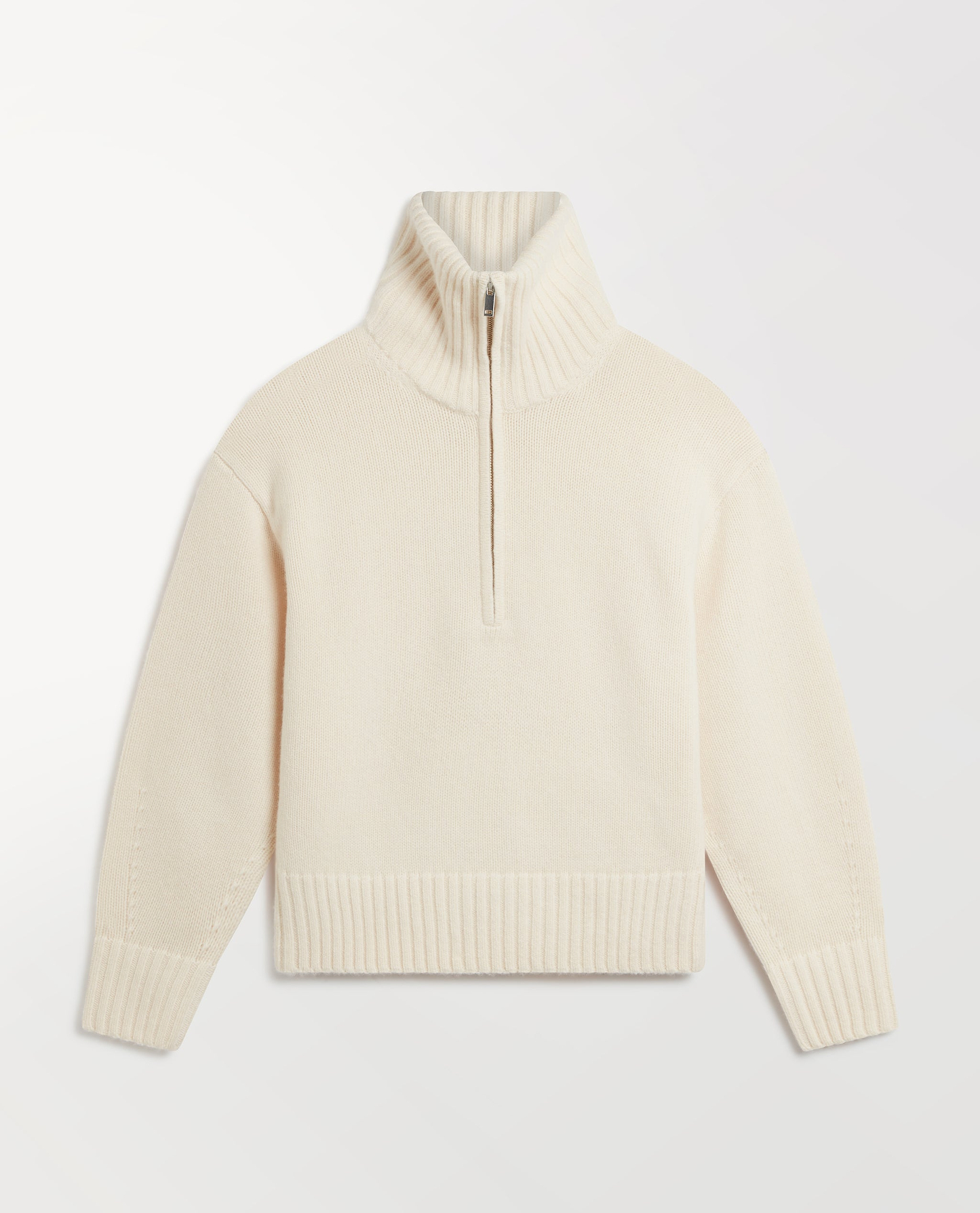 Women's Wool 1/4 Zip Jumper - Buttermilk