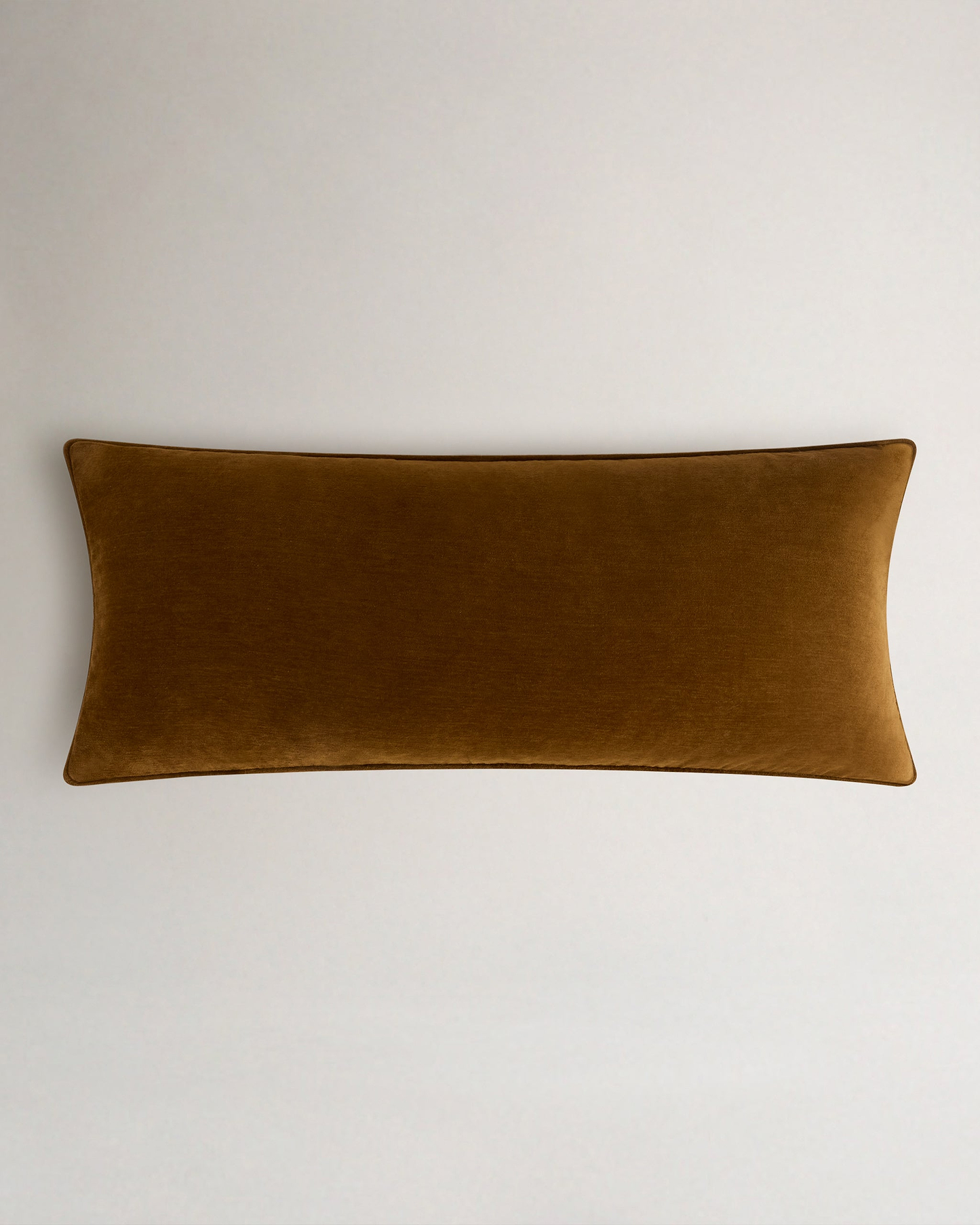 Cotton Chenille Lumbar Cushion Cover - Ochre