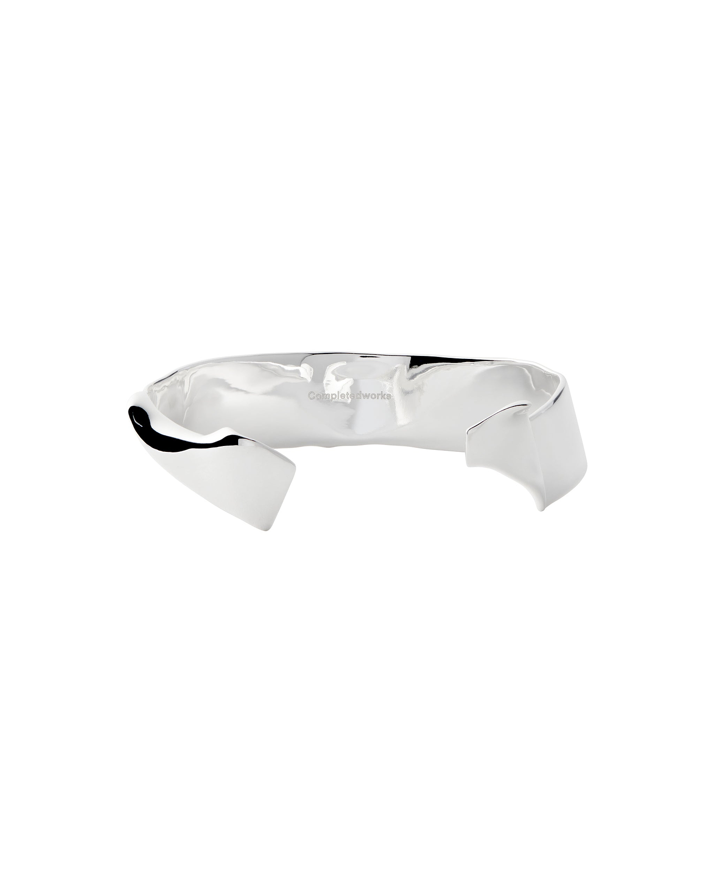 Image 1 of 3 showing Origami (And Other Ways to Bend) - Silver Plated Cuff Bracelet