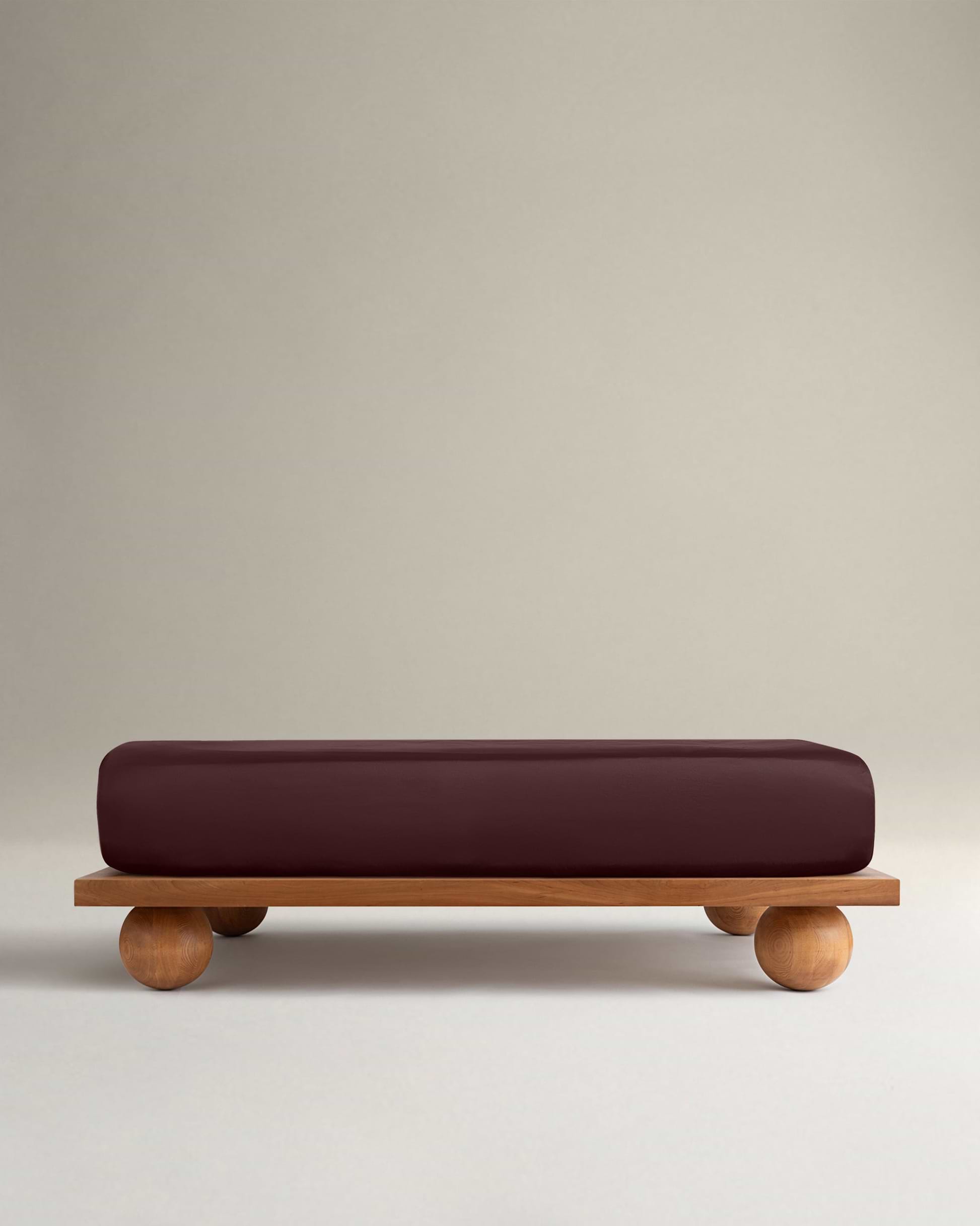 Soft & Smooth Cotton Sateen Fitted Sheet - Umber