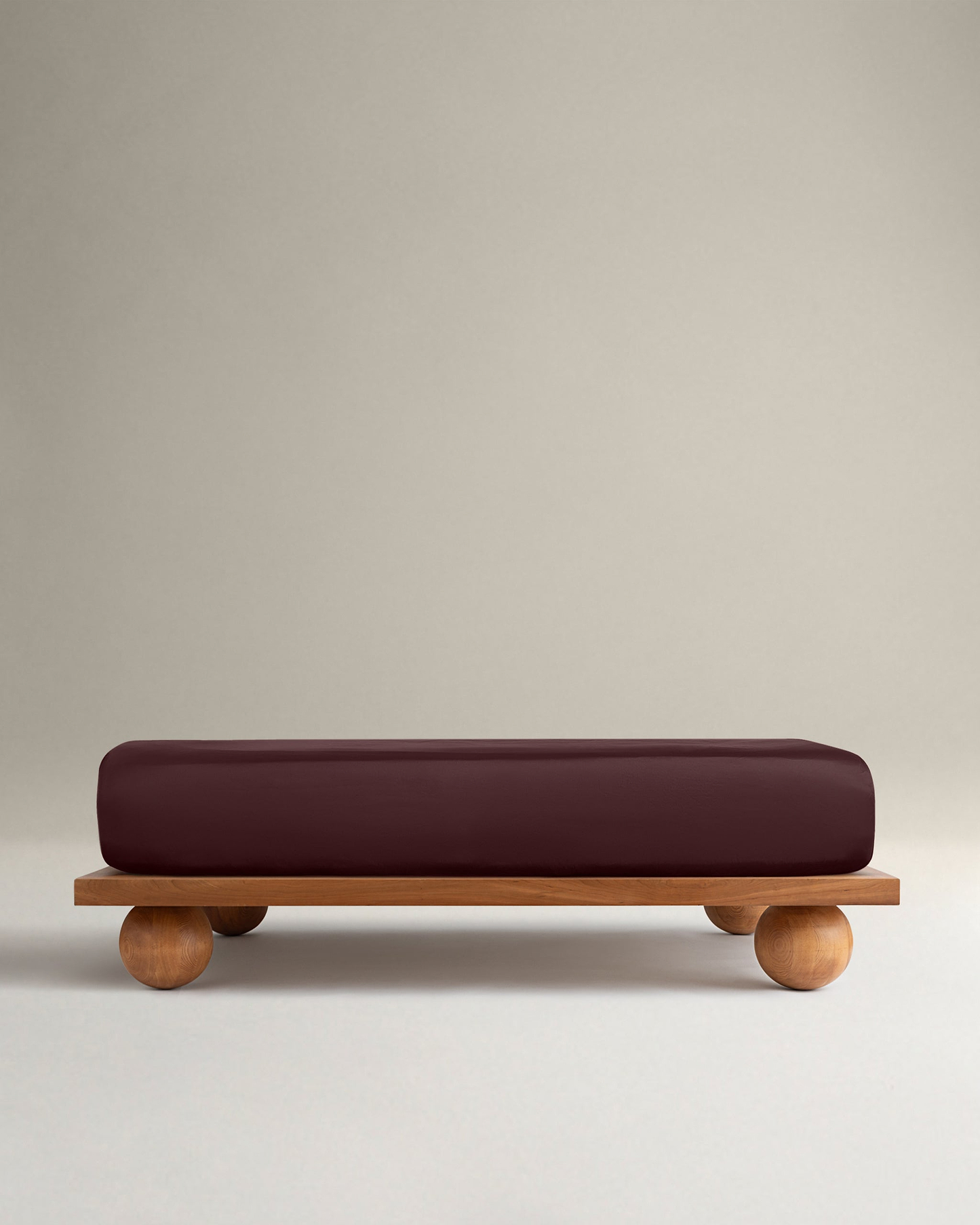 Soft & Smooth Cotton Sateen Fitted Sheet - Umber