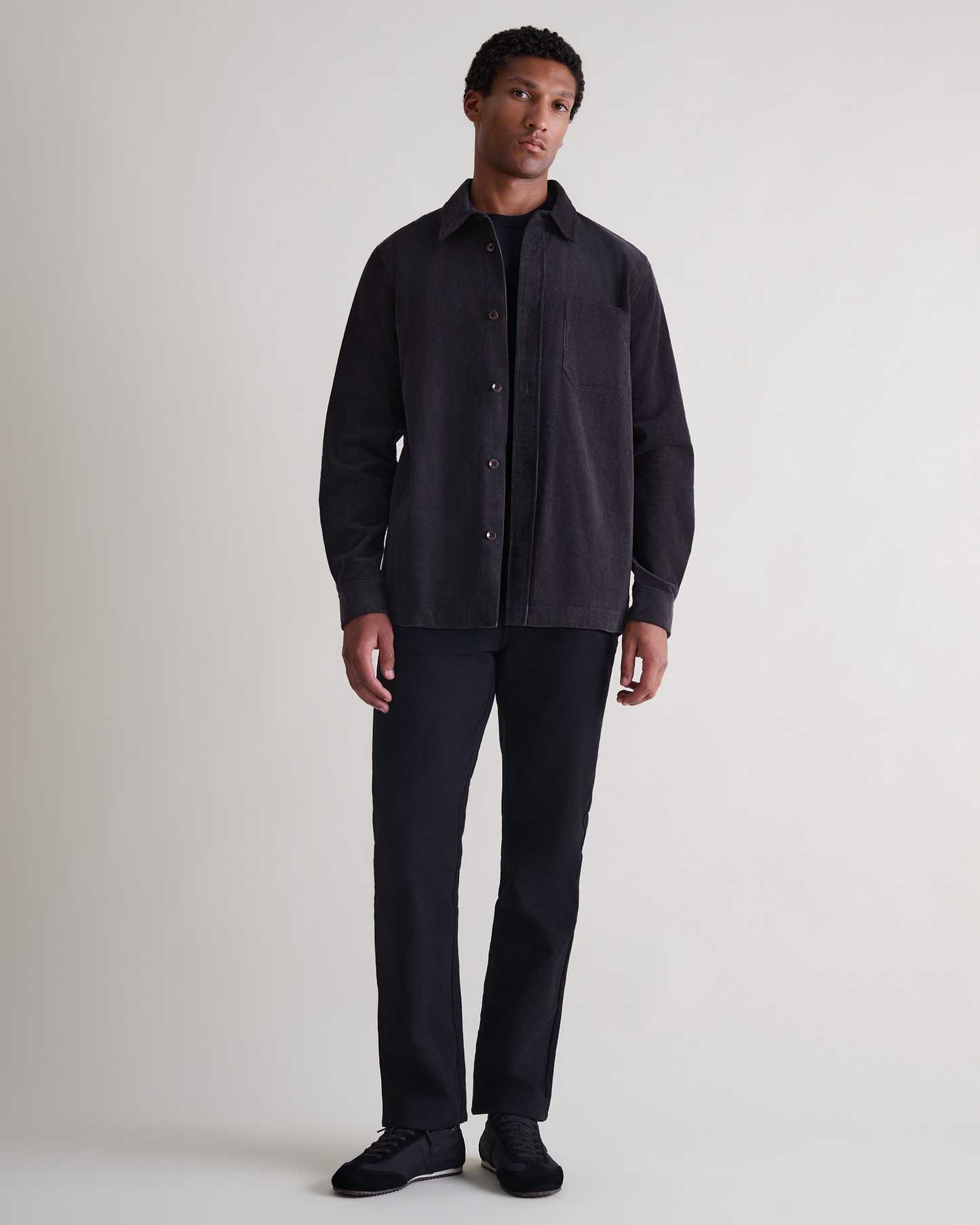 Men's Corduroy Overshirt - Charcoal