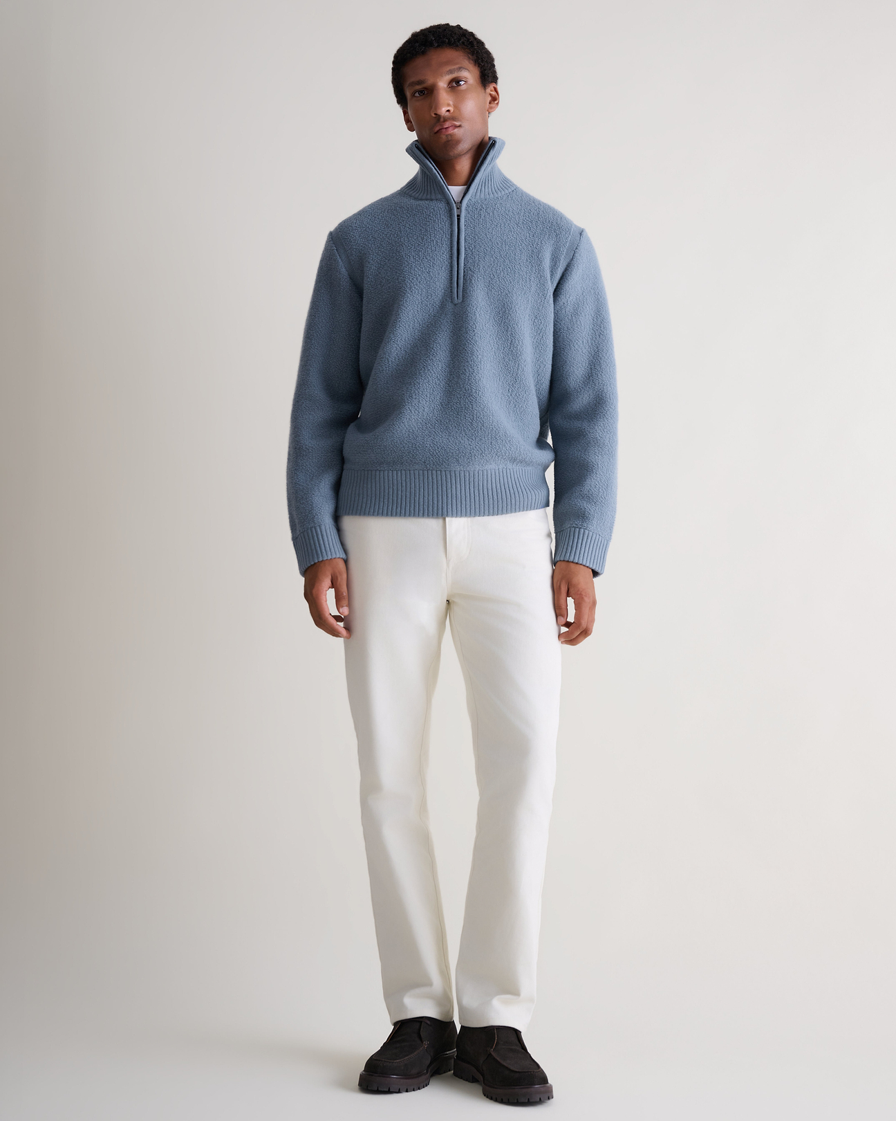 Quarter zip closure