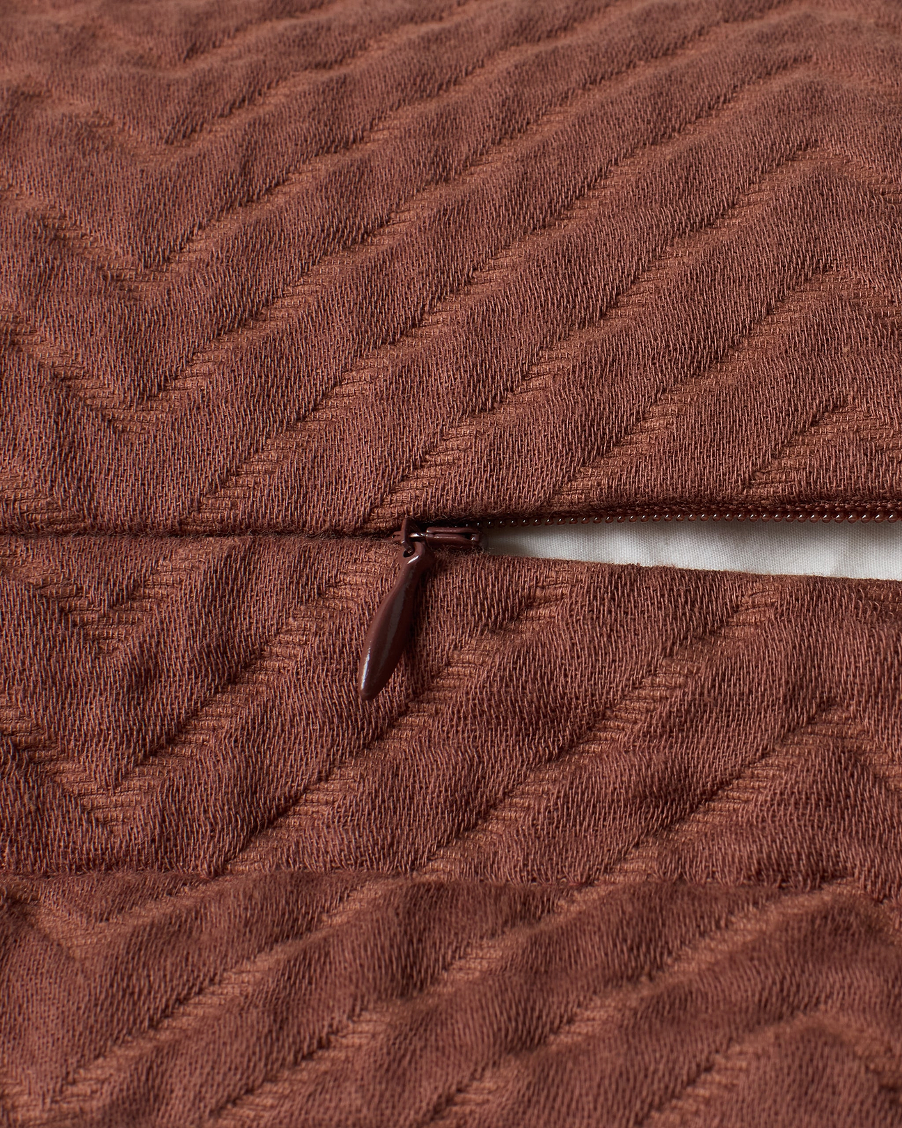 Quilted herringbone weave